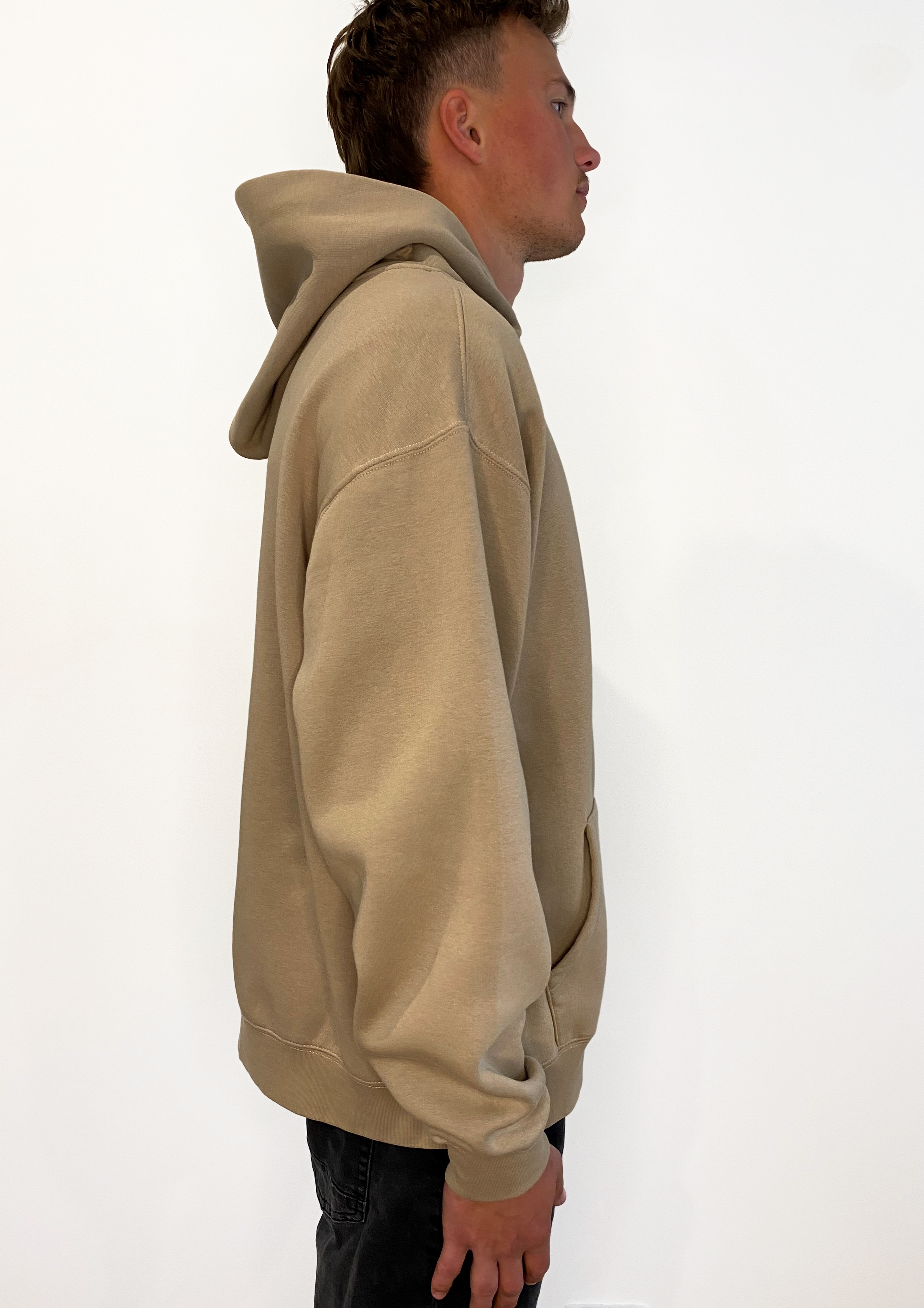 Sand Relaxed Hoodie One Person Herd